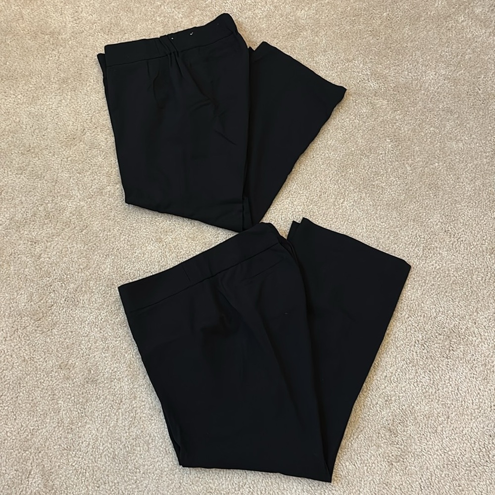 Bundle of 2 LOFT Maternity Black Dress Pants - Size 4